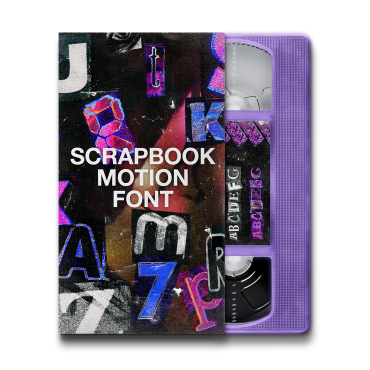 SCRAP BOOK MOTION FONT